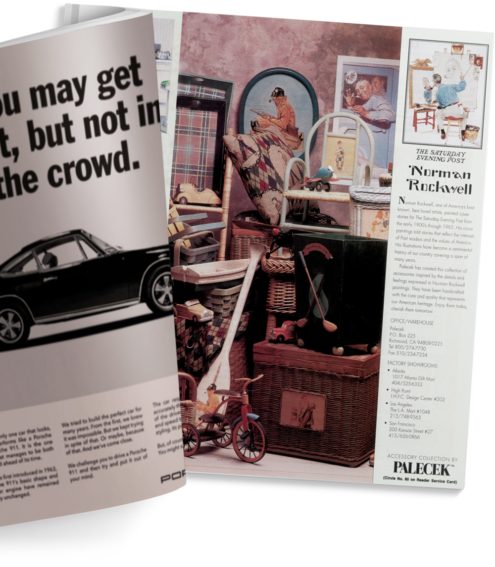 Magazine Article Featuring the Norman Rockwell Collection from PALECEK